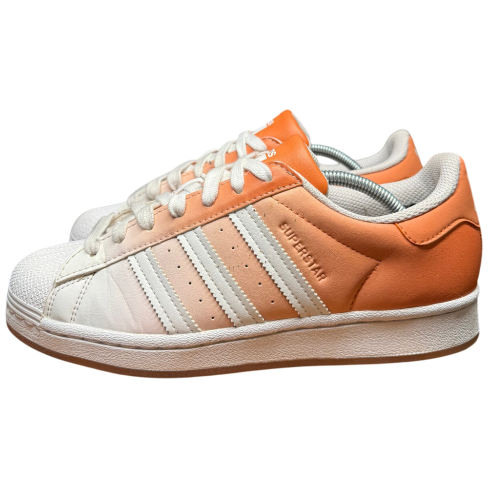 ADIDAS Superstar Women's 8 Gradient Copper Sneakers Orange Leather Shoes Casual - Picture 2 of 11